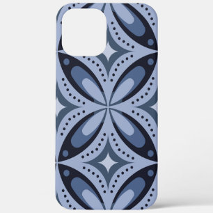 Case-Mate iPhone Case Motif géométrique bleu de style rétro