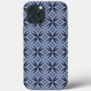 Case-Mate iPhone Case Motif géométrique bleu de style rétro