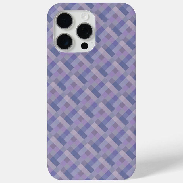 Coques Case-Mate iPhone Motif géométrique bleu violet (Verso)