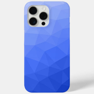 Coque iPhone 15 Pro Max Motif géométrique dégradé bleu foncé