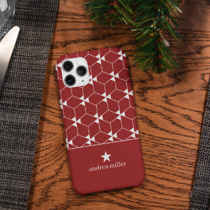 Case-Mate iPhone Case Motif géométrique moderne avec étoile Monogram