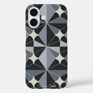 Coques iPhone 16 Motif géométrique moderne - Design élégant