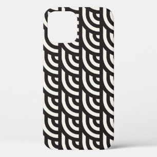 Case-Mate iPhone Case Motif géométrique monochrome sans couture. Abstrai