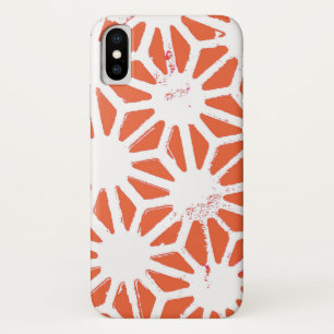 Case-Mate iPhone Case Motif géométrique orange et blanc