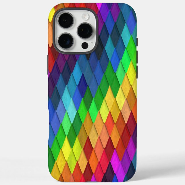 Coques Case-Mate iPhone Motif géométrique Rainbow Diamond (Verso)