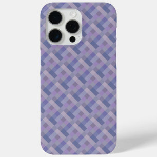 Coque iPhone 15 Pro Max Motif géométrique tissé bleu violet