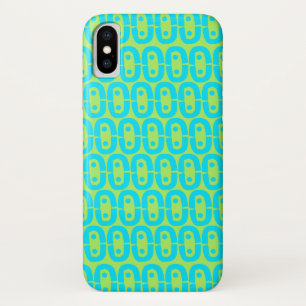 Case-Mate iPhone Case Motif géométrique turquoise et vert lime