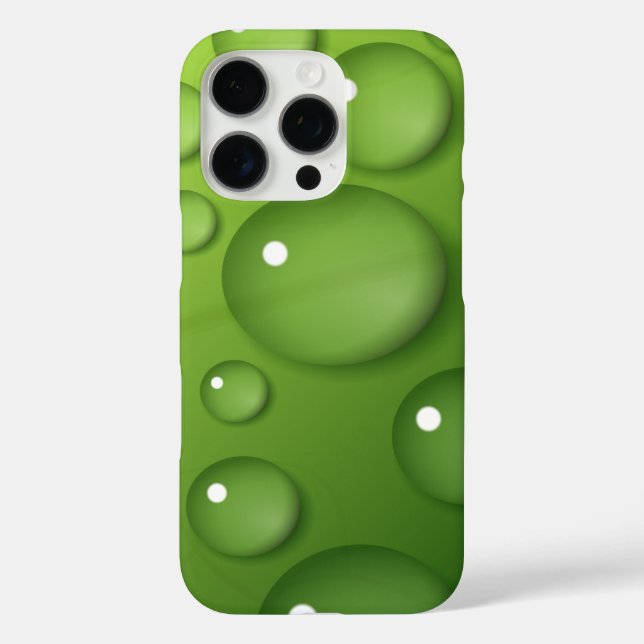 Coques Case-Mate iPhone Motif Green Raindrop (Verso)