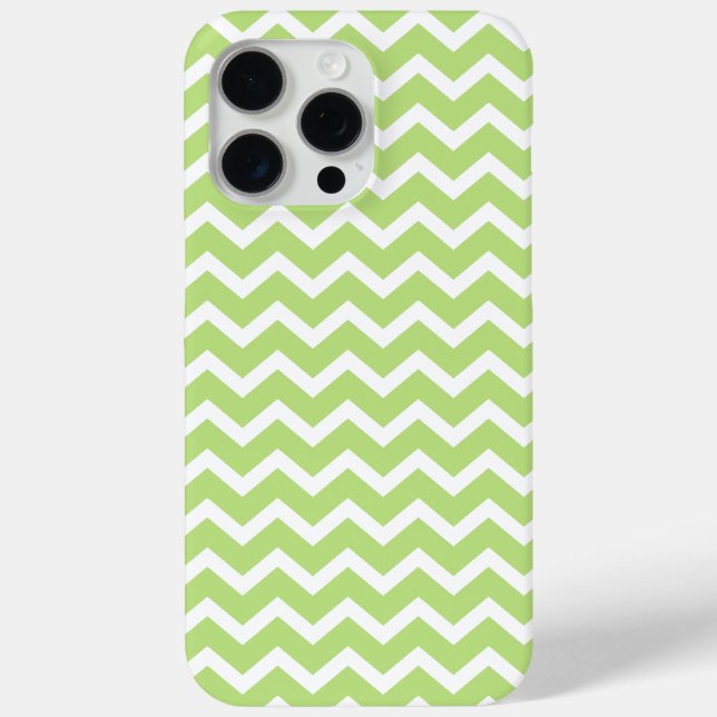 Coques Case-Mate iPhone Motif Green ZigZag Chevrons (Verso)