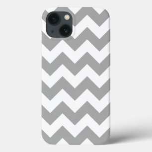 Etui iPhone 13 Motif Grey Zigzag