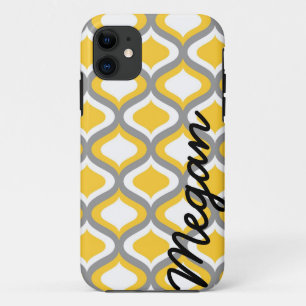 Etui iPhone Case-Mate Motif gris jaune personnalisé d'Ogee