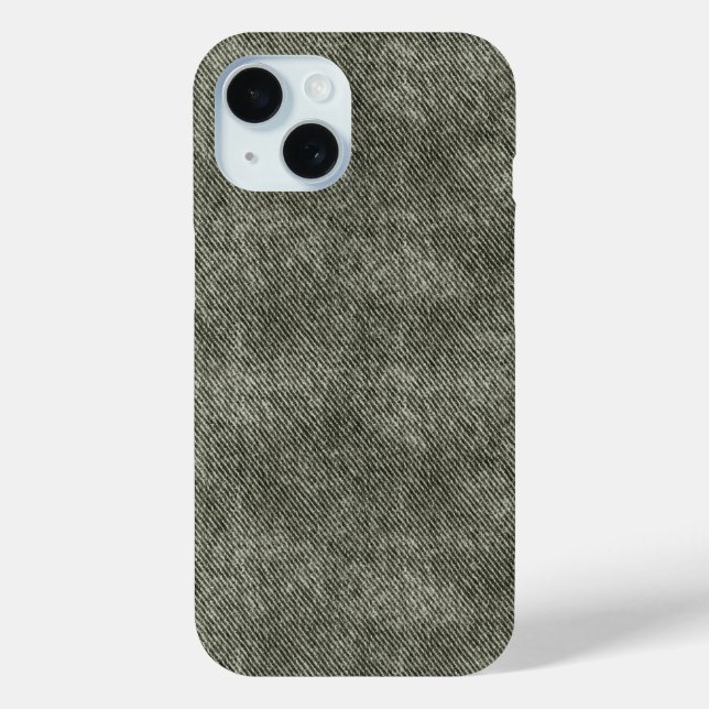 Coques Case-Mate iPhone Motif gris Olive Denim (Verso)