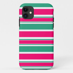 Case-Mate iPhone Case Motif horizontal rayé rouge-vert