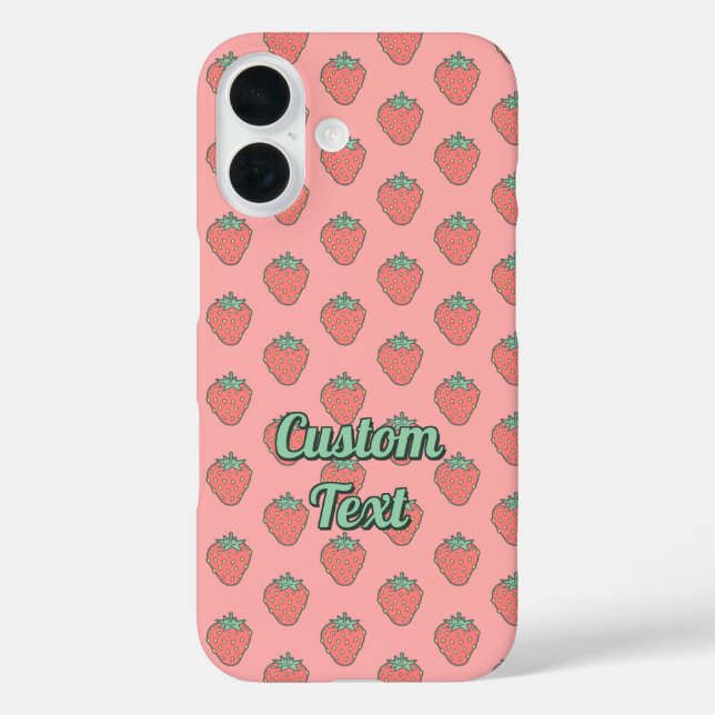Coques Case-Mate iPhone Motif Icône fraise (Verso)