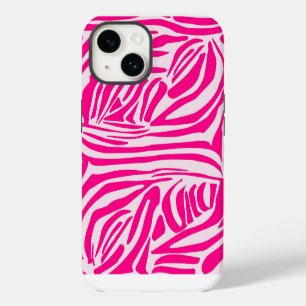 Coque Pour iPhone 14 Motif imprimé zèbre rose