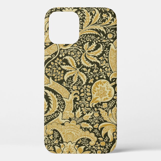 Coques Case-Mate iPhone Motif indien d'or, William Morris (Verso)