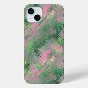 Coque iPhone 15 Mini Motif Jade Green Crystal Gel