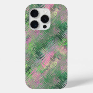 Coque iPhone 15 Pro Motif Jade Green Crystal Gel