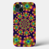 Motif Kaleidoscope vert pourpre