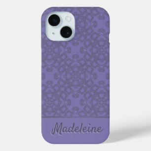 Coque Pour iPhone 15 Motif lavande personnalisé
