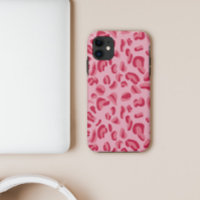 Motif léopard rose