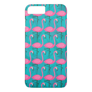 Coque iPhone 8 Plus/7 Plus Motif lumineux de Flamant rose