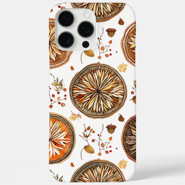 Coques Case-Mate iPhone Motif Mandala d'automne (Verso)