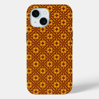 Coque Pour iPhone 15 Motif Médiéval Or & Rouge