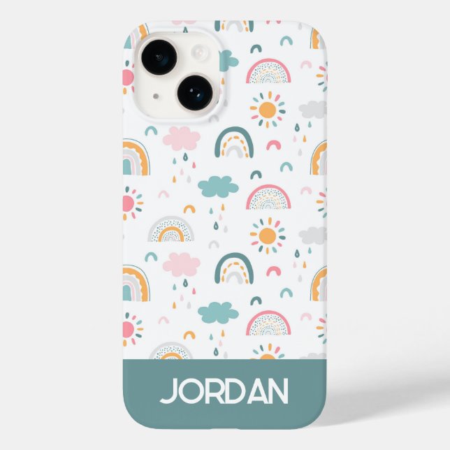 Coques Case-Mate iPhone Motif météorologique mignon (Verso)