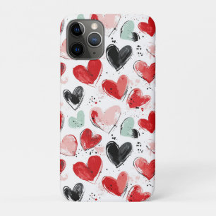 Case-Mate iPhone Case motif mignon avec coeur peint aquarelle