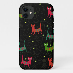 Etui iPhone Case-Mate Motif mignon coloré d'os de chats et de poissons