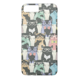 Coque iPhone 7 Plus Motif mignon de chats de hippie