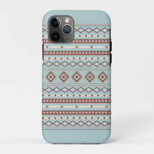 Case-Mate iPhone Case Motif mixte aztèque rouille crème bleu