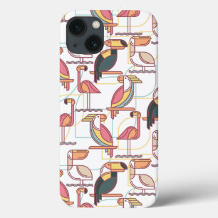 Coques Pour iPhone Motif moderne avec les oiseaux tropicaux