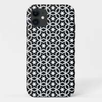 Motif moderne Black and White Star Coque-Mate iPho