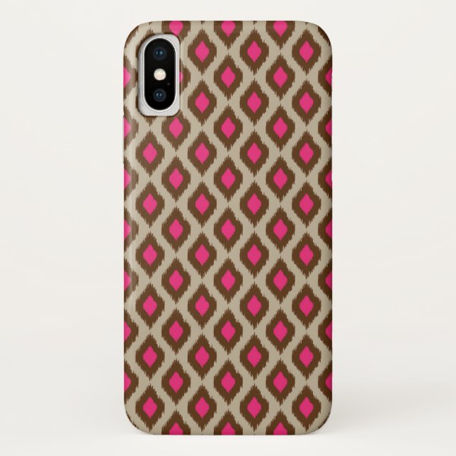 Coques Case-Mate iPhone motif moderne de ikat (Dos)