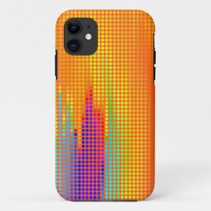 Coques Pour iPhone Motif moderne de pois d'arc-en-ciel