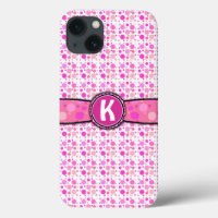 Motif Monogramme Poche rose Fille