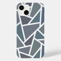 Motif mosaïque bleu-gris