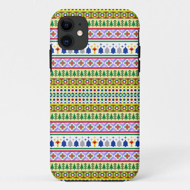 Coques Case-Mate iPhone Motif Motif de Noël (Dos)