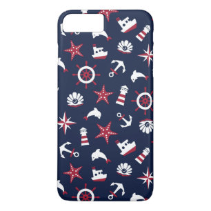 Coque iPhone 8 Plus/7 Plus Motif nautique de mer