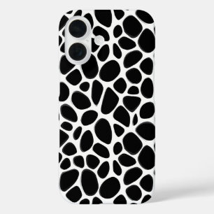 Coques iPhone 16 Motif noir et blanc complexe