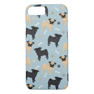 Case-Mate iPhone Case Motif noir et bronzage mignon de carlins