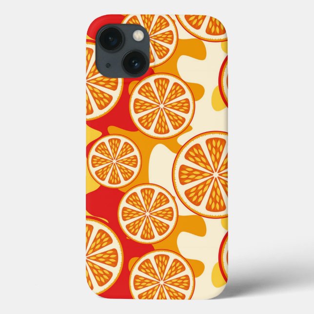 Coques Case-Mate iPhone Motif orange (Verso)