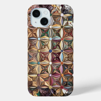 Coque Pour iPhone 15 Motif, Orient, Oriental, Mosaïque