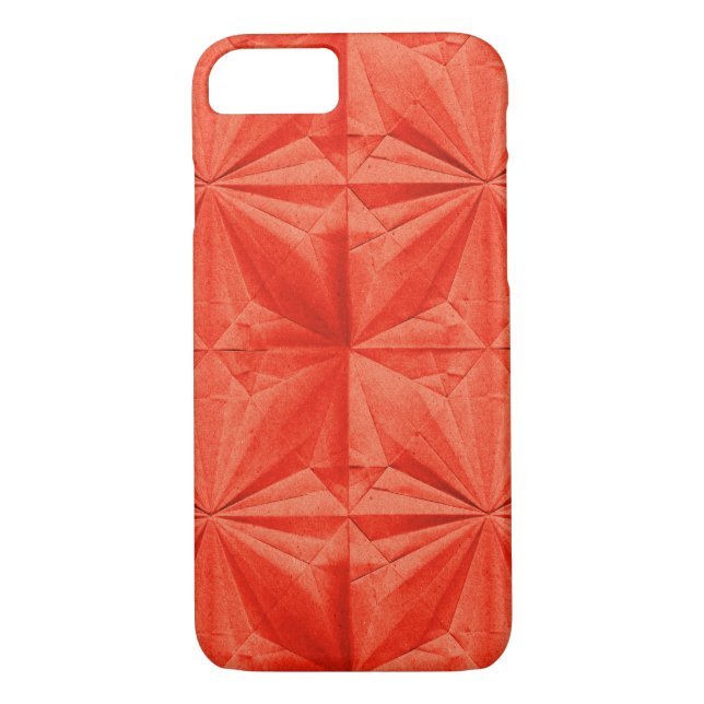 Coques Case-Mate iPhone Motif Origami papier orange gras (Dos)