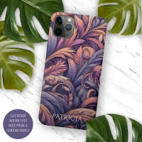 Motif Paisley Rose Mauve Taupe Violet Pourpre