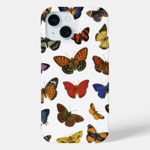 Coque Pour iPhone 15 Motif Papillon – Botanique Inspiré de la Nature