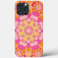 Motif Pastel Pink Yellow Orange Nouveau Déco