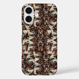 Coques iPhone 16 Motif Peau de Serpent